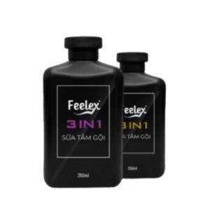 Sữa tắm gội nam Feelex 3in1 nhiều mùi hương – 350ml
